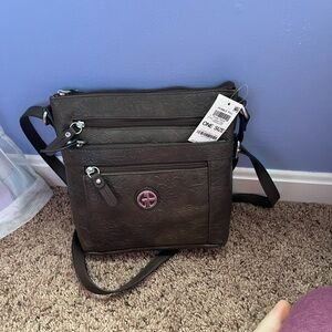 Giani Bernini Pebble PVC Crossbody Bag